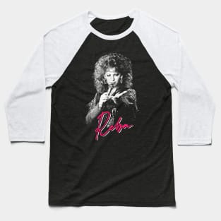 Reba // Vintage-Style 80s Fan Design Baseball T-Shirt